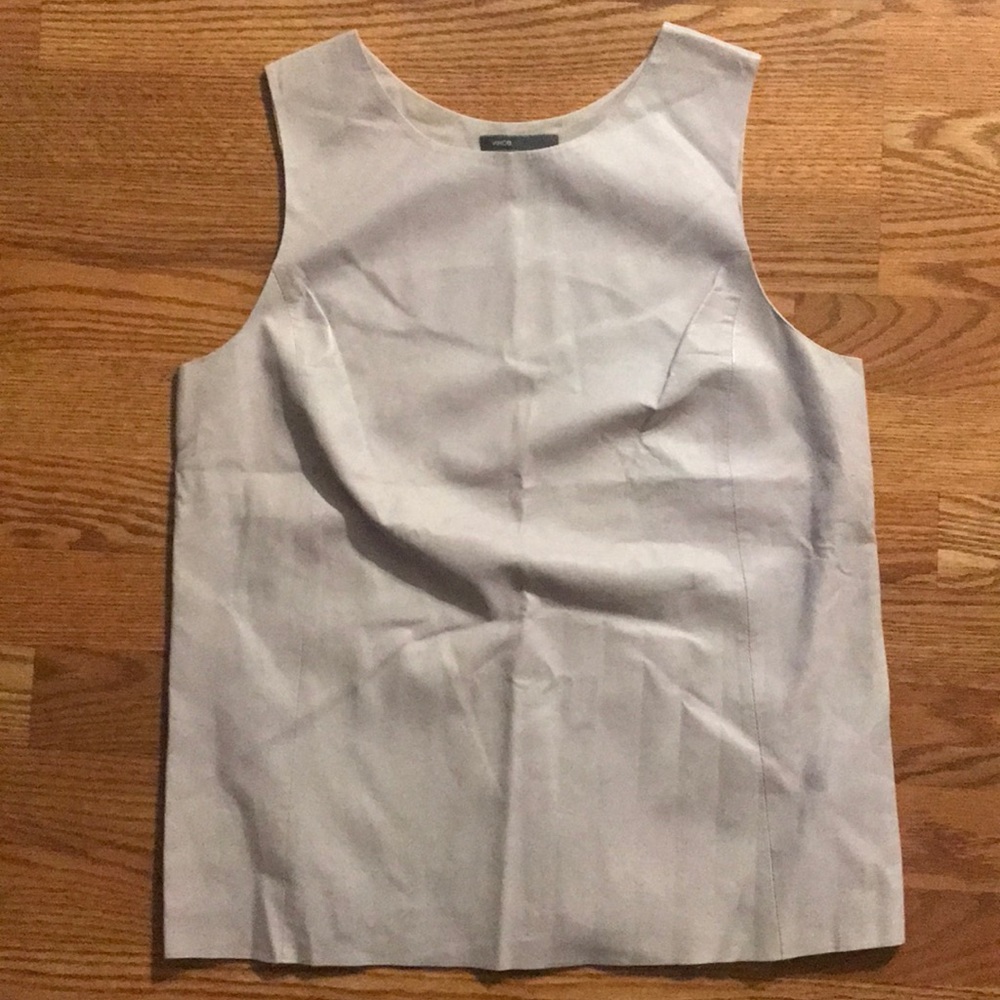 Authentic Vince Leather Lavender Top!! Stunner! 😍